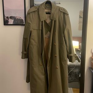 Brooks brothers lined trench coat